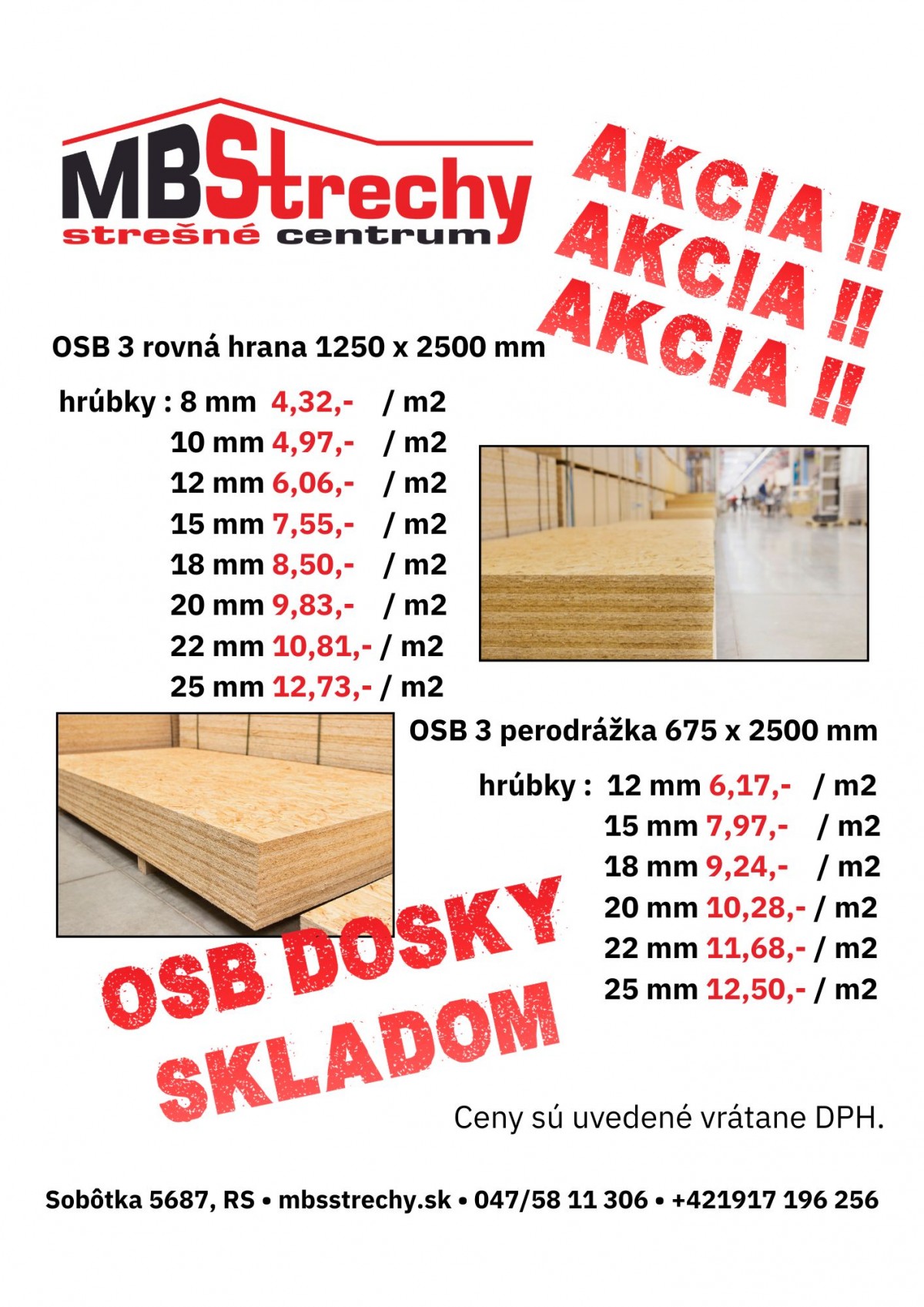 Akcia na OSB DOSKY