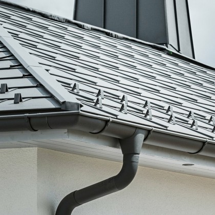 Kompletný odkvapový systém PREFA polkruhový, hliníkový