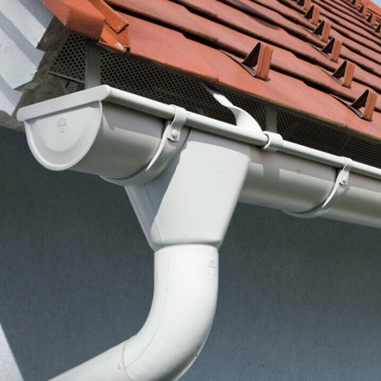 Kompletný odkvapový systém PREFA polkruhový, hliníkový