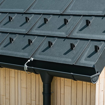 Kompletný odkvapový systém PREFA polkruhový, hliníkový